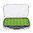Fly Box Waterproof Fly Fishing Box Double Side Silicone Insert Case - Green